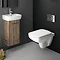 Twyford E100 Square Wall Hung WC + Soft Close Seat Newest Large Image