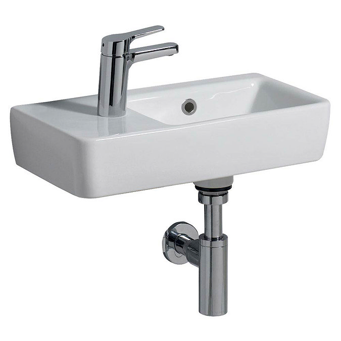Twyford E200 Compact Washbasin (500 x 250mm - Left Hand Tap Hole) Large Image