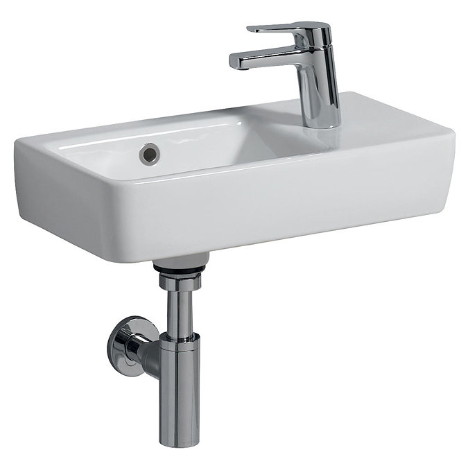 Twyford E200 Compact Washbasin (500 x 250mm - Right Hand Tap Hole) Large Image