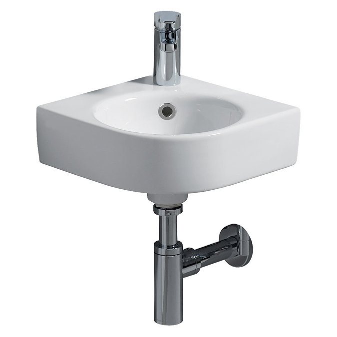 Twyford E200 Round 320mm 1TH Corner Handrinse Basin Large Image