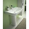 Twyford E500 600mm Round 1TH Basin & Pedestal