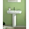 Twyford E500 Round 1TH Basin & Pedestal  Feature Large Image