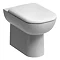 Twyford E500 Square Back to Wall Toilet Pan Large Image