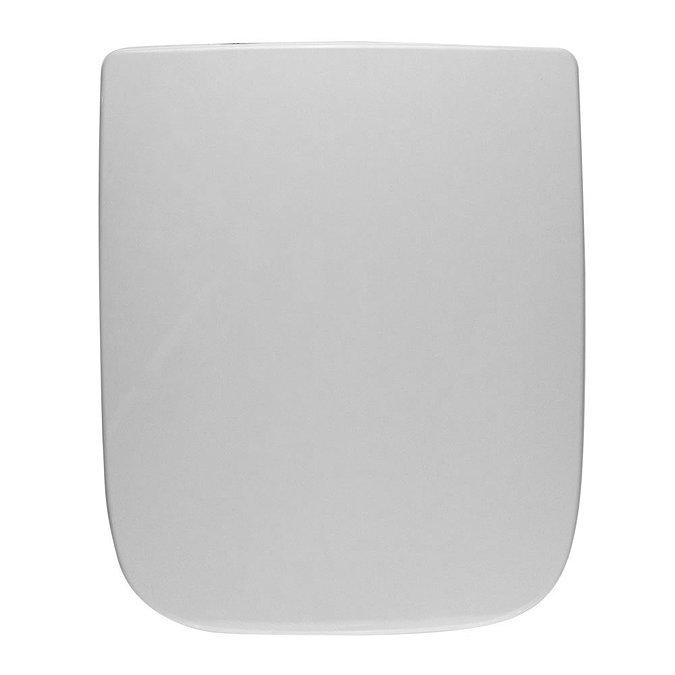 Twyford Galerie Plan Toilet Seat and Cover with Top Fix Stainless Steel Hinges Large Image