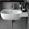 Twyford Moda Offset 450mm 1TH Washbasin (Right Hand Shelf) Profile Large Image