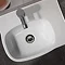 Twyford Moda Offset 450mm 1TH Washbasin (Right Hand Shelf) Feature Large Image