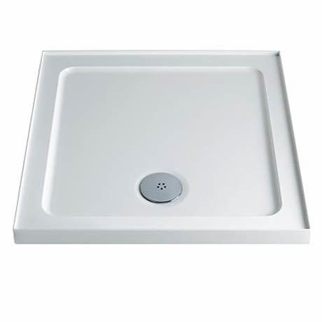 Twyford Square Shower Tray with Upstand 760 x 760mm Large Image