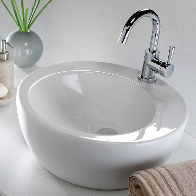 Twyford Visit 450mm 1TH Lay On Round Basin Profile Large Image