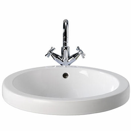 Twyford Visit 460mm 0TH Inset Countertop Basin Large Image