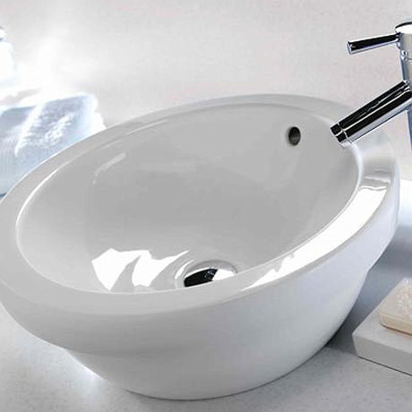Twyford Visit 460mm 0TH Lay On Round Basin Profile Large Image