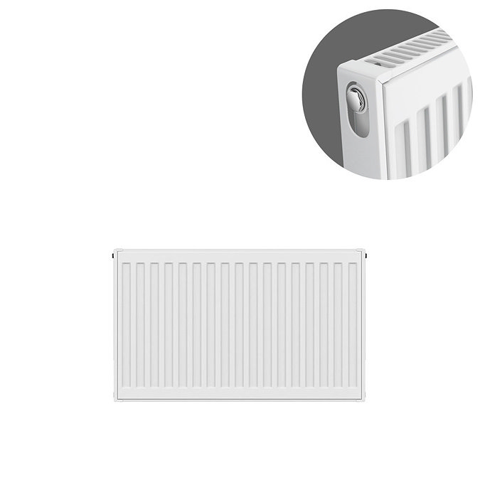 Type 11 H300 x W600mm Compact Single Convector Radiator - S306K Large Image