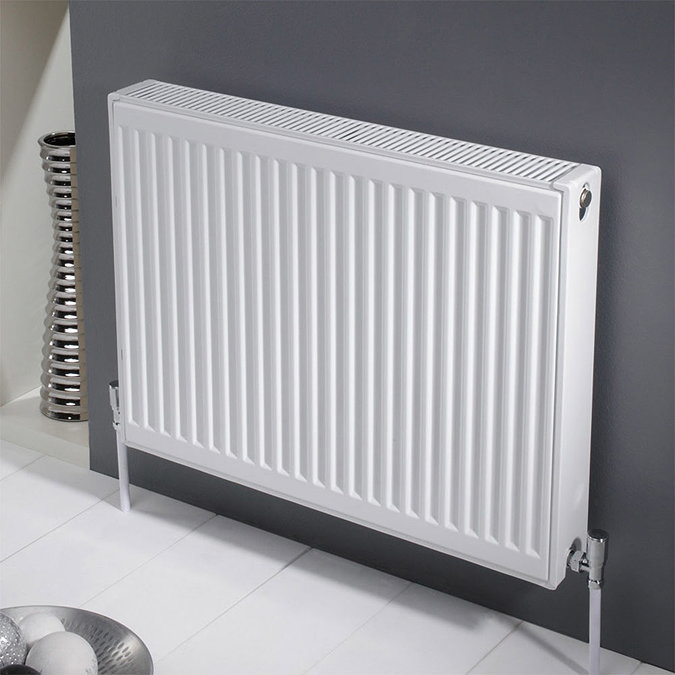 Type 11 H300 x W1200mm Compact Single Convector Radiator - S312K  In Bathroom Large Image