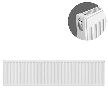 Type 11 H300 x W1200mm Compact Single Convector Radiator - S312K  Profile Large Image