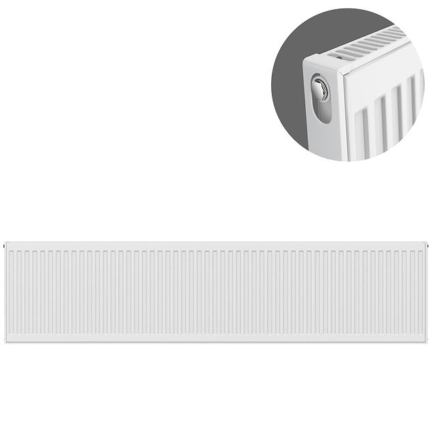 Type 11 H300 x W2000mm Compact Single Convector Radiator - S320K Large Image