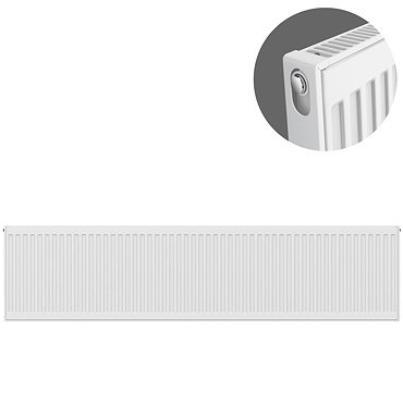 Type 11 H300 x W2000mm Compact Single Convector Radiator - S320K  Profile Large Image