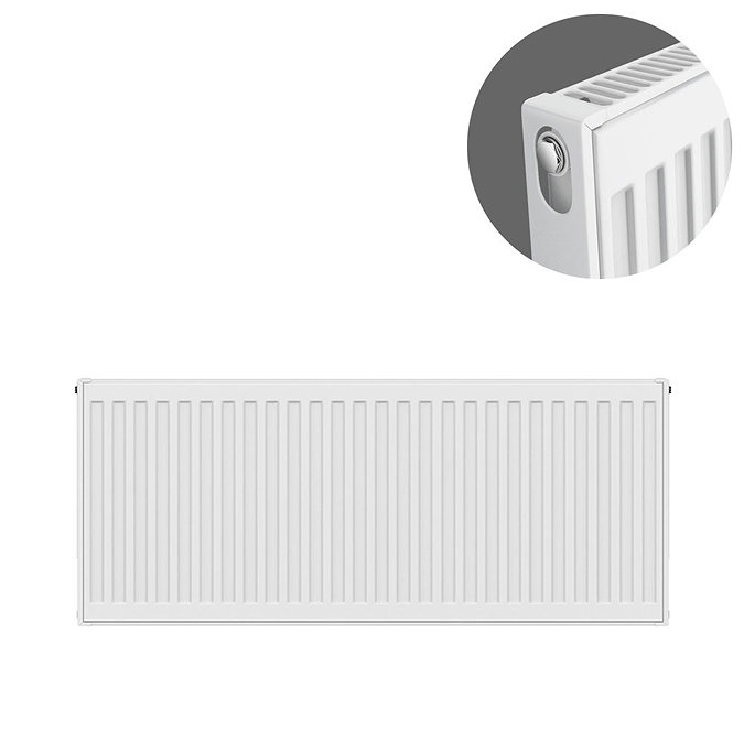 Type 11 H400 x W900mm Compact Single Convector Radiator - S409K Large Image