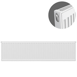 Type 11 H400 x W1400mm Compact Single Convector Radiator - S414K Large Image
