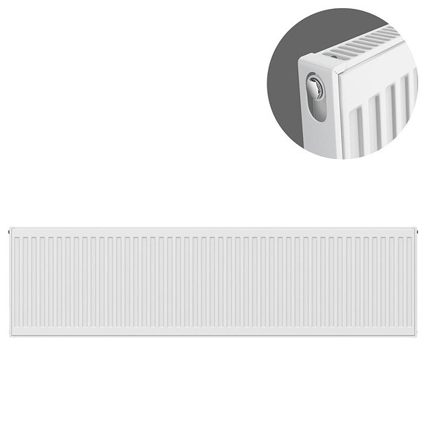 Type 11 H400 x W1600mm Compact Single Convector Radiator - S416K Large Image