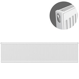 Type 11 H400 x W2000mm Compact Single Convector Radiator - S420K Large Image