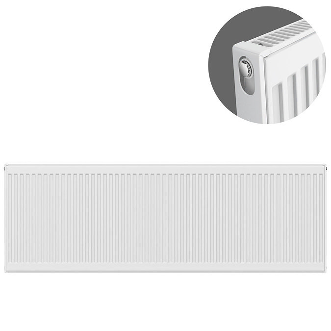 Type 11 H500 x W1800mm Compact Single Convector Radiator - S518K Large Image