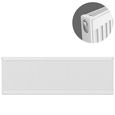 Type 11 Compact Single Convector Radiator - H500 x W2200mm - S522K  Feature Large Image