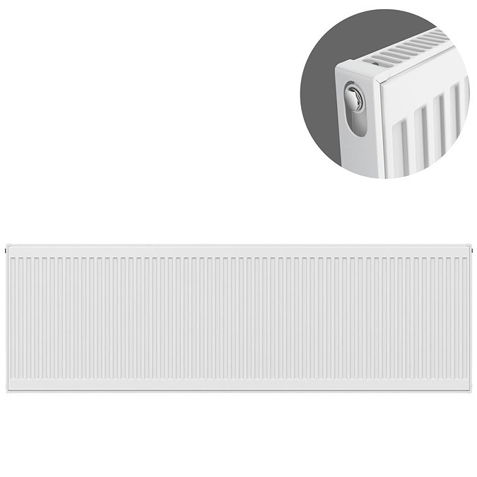 Type 11 H500 x W2400mm Compact Single Convector Radiator - S524K Large Image