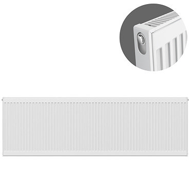 Type 11 Compact Single Convector Radiator - H500 x W2400mm - S524K  Feature Large Image