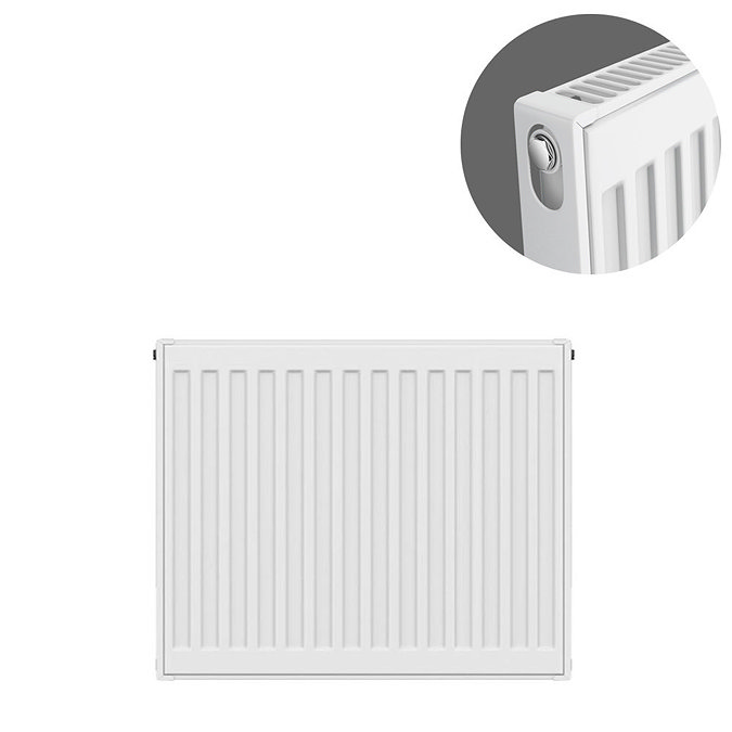 Type 11 H600 x W500mm Compact Single Convector Radiator - S605K Large Image