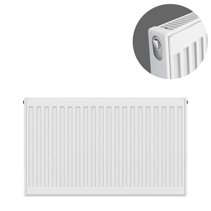 Type 11 H600 x W700mm Compact Single Convector Radiator - S607K Large Image