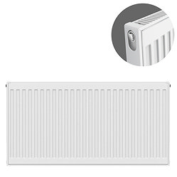Type 11 H600 x W900mm Compact Single Convector Radiator - S609K Large Image
