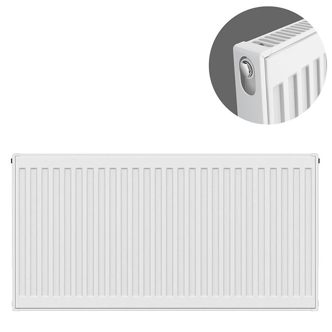 Type 11 H600 x W900mm Compact Single Convector Radiator - S609K Large Image