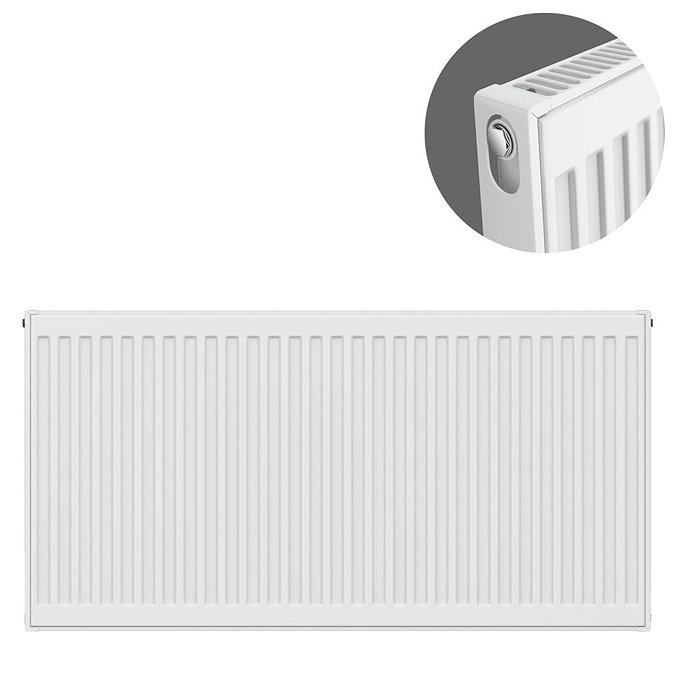Type 11 H600 x W1000mm Compact Single Convector Radiator - S610K Large Image