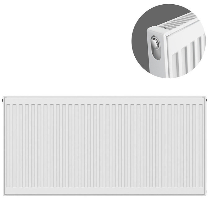 Type 11 H600 x W1100mm Compact Single Convector Radiator - S611K Large Image