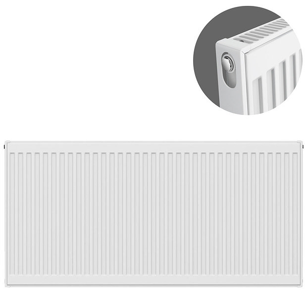 Type 11 H600 x W1200mm Compact Single Convector Radiator - S612K Large Image