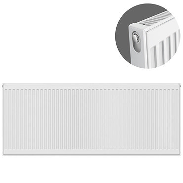 Type 11 Compact Single Convector Radiator - H600 x W1500mm - S615K  Feature Large Image
