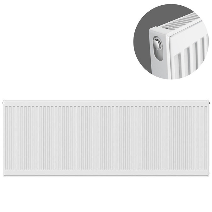 Type 11 H600 x W1800mm Compact Single Convector Radiator - S618K Large Image
