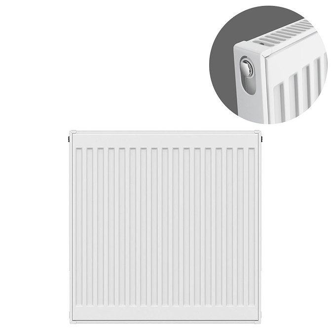 Type 11 H750 x W600mm Compact Single Convector Radiator - S706K Large Image