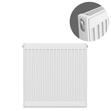 Type 11 H750 x W600mm Compact Single Convector Radiator - S706K  Profile Large Image