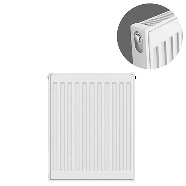 Type 11 H750 x W400mm Compact Single Convector Radiator - S704K  Profile Large Image