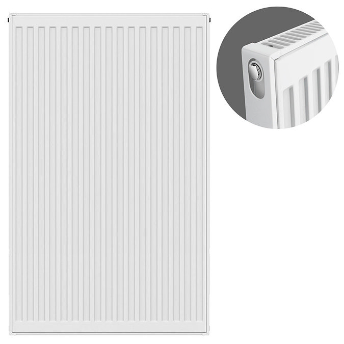 Type 11 H900 x W600mm Compact Single Convector Radiator - S906K Large Image