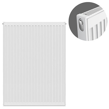 Type 11 Compact Single Convector Radiator - H900 x W700mm - S907K  Profile Large Image