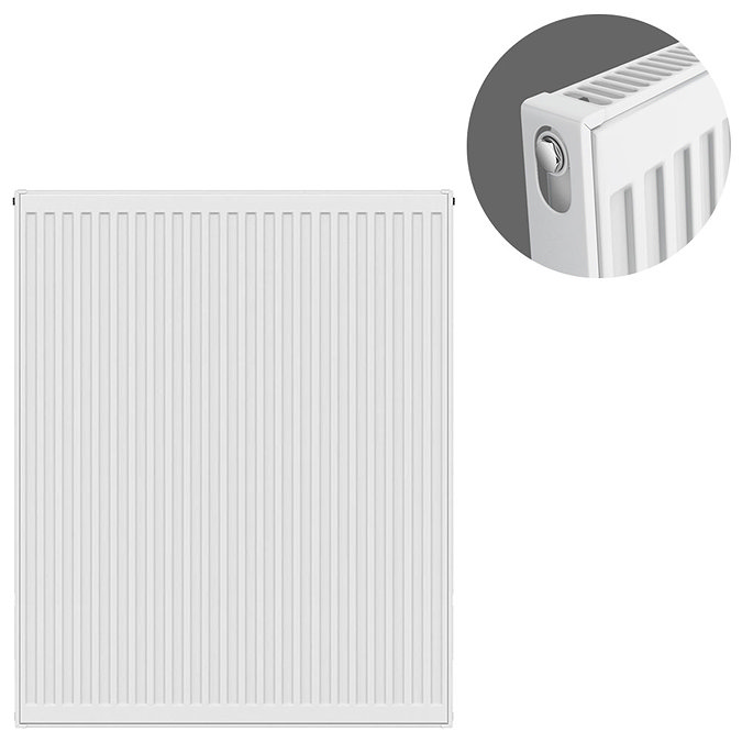 Type 11 H900 x W800mm Compact Single Convector Radiator - S908K Large Image