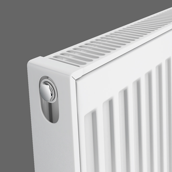 Type 21 H400 x W900mm Double Panel Single Convector Radiator - P409K  Feature Large Image
