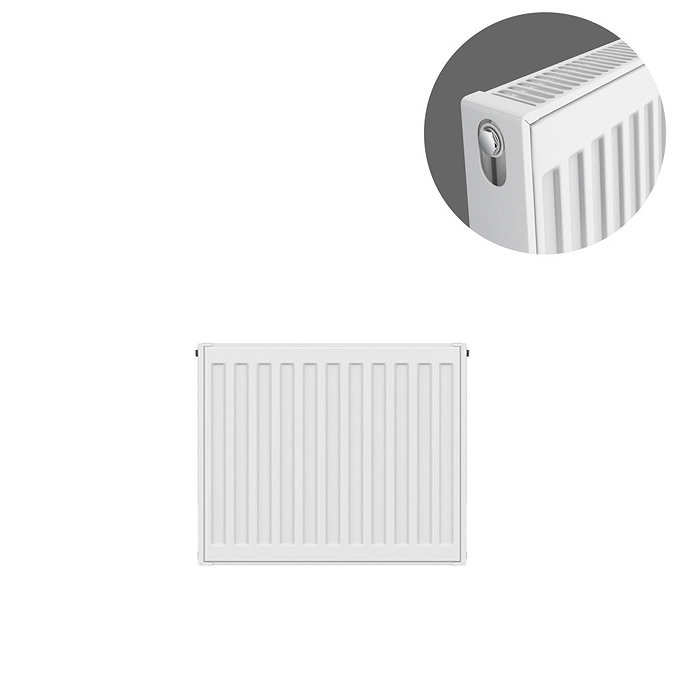 Type 21 H400 x W400mm Double Panel Single Convector Radiator - P404K Large Image