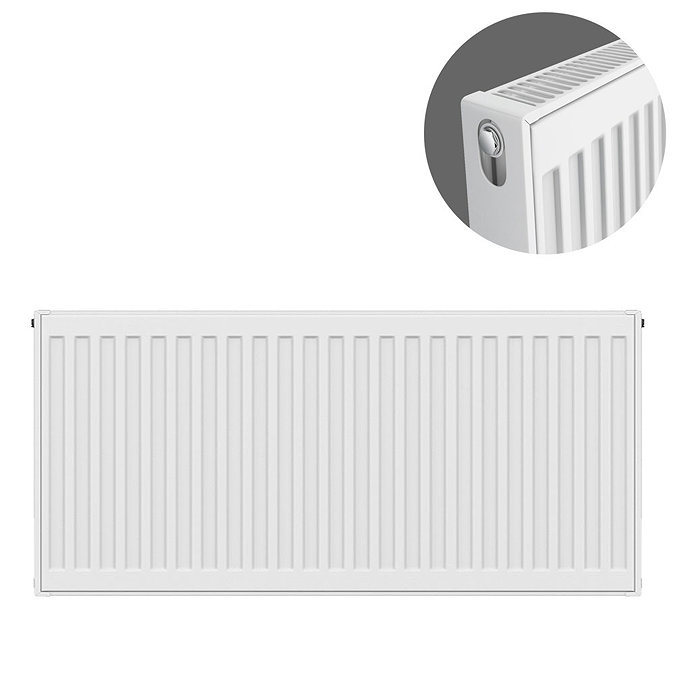 Type 21 H500 x W800mm Double Panel Single Convector Radiator - P508K Large Image
