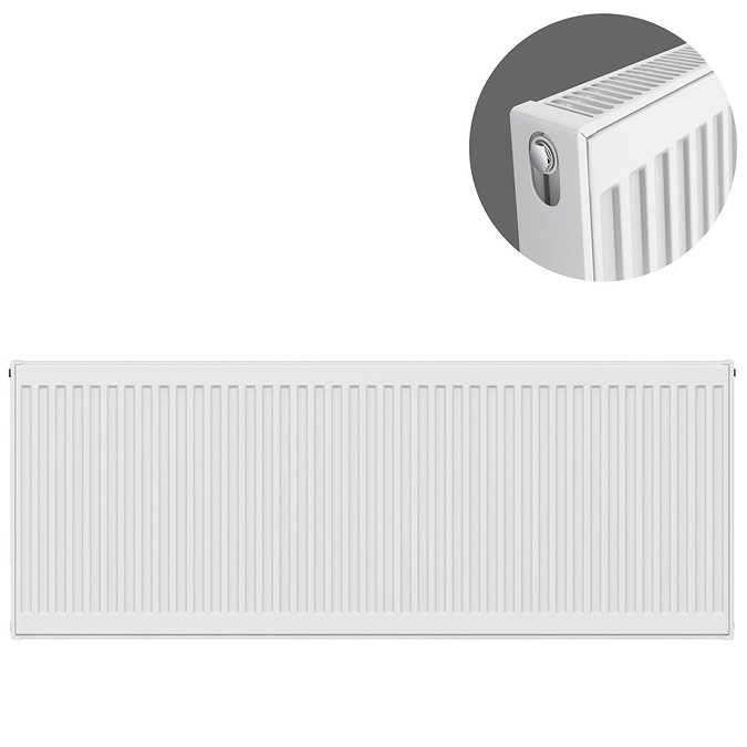 Type 21 H500 x W1400mm Double Panel Single Convector Radiator - P514K Large Image