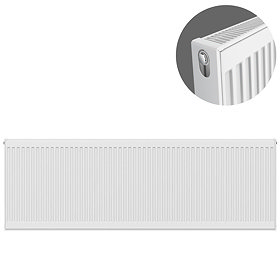 Type 21 H500 x W2200mm Double Panel Single Convector Radiator - P522K Large Image