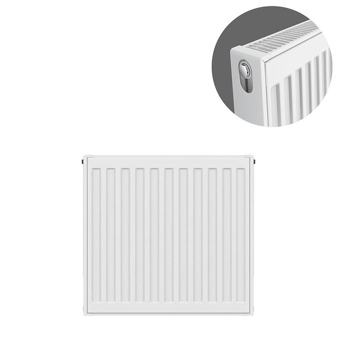 Type 21 H500 x W400mm Double Panel Single Convector Radiator - P504K Large Image