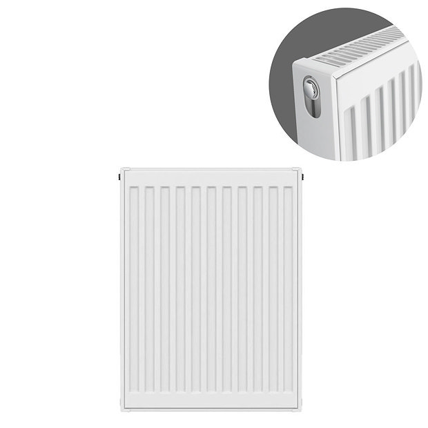 Type 21 H600 x W400mm Double Panel Single Convector Radiator - P604K Large Image