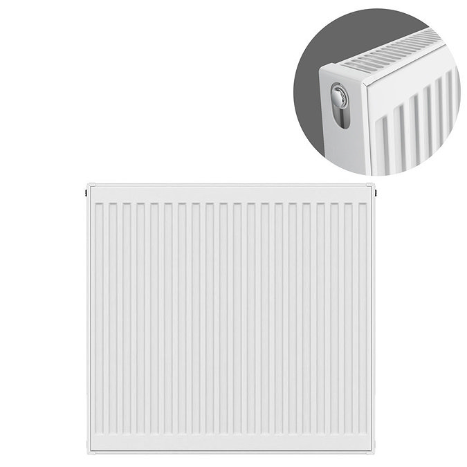 Type 21 H750 x W700mm Double Panel Single Convector Radiator - P707K Large Image